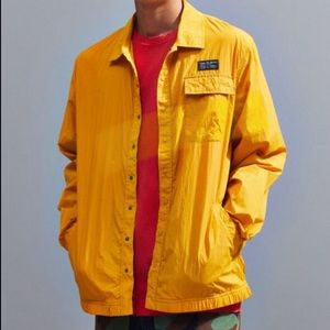 Publish Snap Front Phil Sunshine Windbreaker Jacket Yellow Gold Men's Size Large